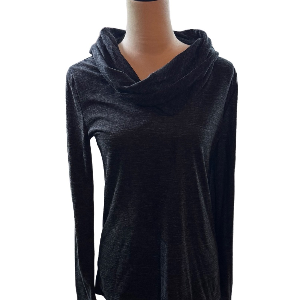 🌻4/$20🌻 Women's Charcoal Cowl Neck Sweater GAP - Picture 2 of 5